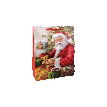 Vánoční dárková taška s glitry - 3 ks - 3 červená (cs, Stoklasa)