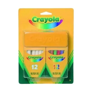 Dětské zboží Zestaw kredy kolorowej i białej do tablic + gąbka