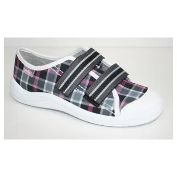 Dívčí tenisky 672Y043 34 - dívčí tenisky Befado 2 SZ, káro 672Y043_34