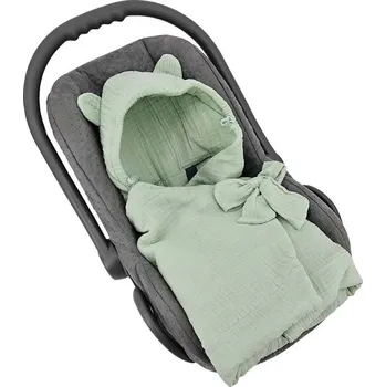 Fusak Spací pytel pro tříbodové a pětibodové pásy autosedačky, zeleno-modrá