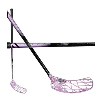 Florbalová hůl Oxdog QUICK POWER HES 27 FP SWEOVAL MBC Florbalová hůl černá / fialová, Pravá (pravá ruka dole), 101cm (=111cm)