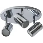 Azzardo Noemie 3 koupelnové přisazené svítidlo 3x GU10 35W bez zdroje 25cm kulaté IP44, chromové