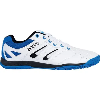 Pánská sálová obuv Boty andro Shuffle Step 2 bílá/modrá 46