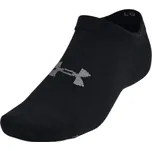 Ponožky Under Armour Essential No Show 6pk Black / Black / Castlerock M