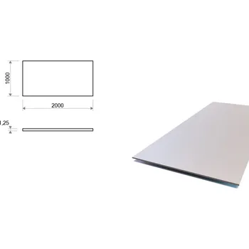 Plech Pozinkovaný plech 1x2 m, tloušťka 1,25 mm