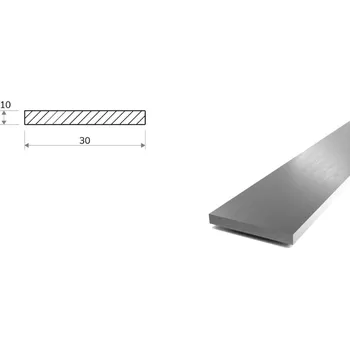 Stavební profil Nerezová plochá ocel 30x10 - tažená (1.4301/7)