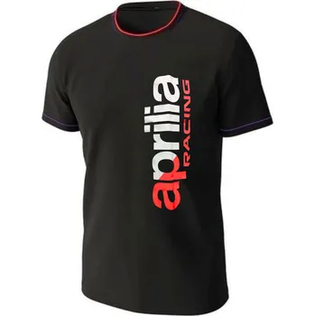 Pánské tričko IXON triko APRILIA TS2 MotoGP 25 black/neon red - L