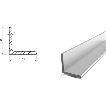 Stavební profil Hliníkový profil L 70x70x5 (EN 6060)