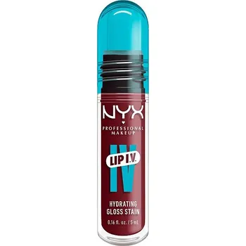 Lesk na rty NYX PROFESSIONAL MAKEUP Lip IV Hydrating Gloss Stain, Drippin' In Rose 5 ml