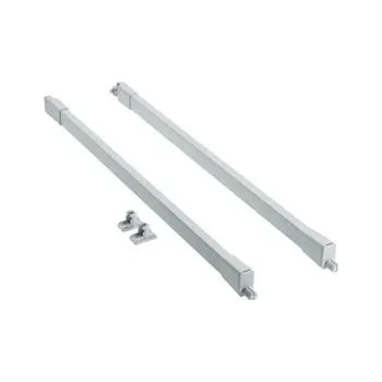 Nábytkové kování GTV Výsuv MODERN BOX PRO, reling, podélný, čtvercový, L=550 mm, šedá