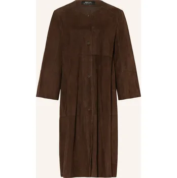 Dámský kabát Marc Cain Dámský Kožený Kabát, 699 dark wood, 34
