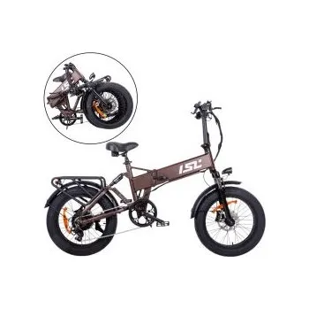 Elektrokolo Skládací elektro fat bike inSPORTline ISL Baxom Lite 720Wh 20" - Deep Coffee, rámu 16,5"(170-205 cm)