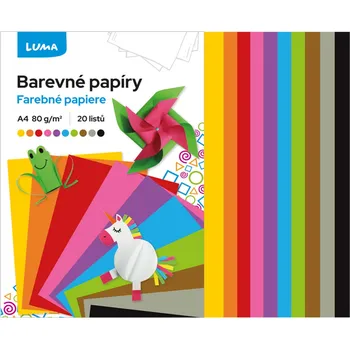 Speciální papír Papír LUMA barevný A4 20ks