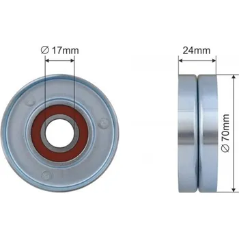 Rozvod motoru Napínací kladka AUDI A1, A3, A4, A4 ALLROAD, A5, A6, Q5, TT, SEAT ALTEA, ALTEA XL, CORDOBA, EXEO, EXEO ST, IBIZA III 038903315AD NTY