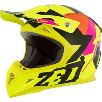 Helma na motorku ZED přilba X1.9 Tendo YELLOW FLUO/PINK/ORANGE/BLACK - L