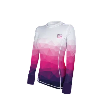 Dámské tričko WAMU Dámské funkční tričko s dlouhým rukávem MOZAIKA růžové trio vel. 40
