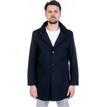 Pánský zimní kabát Pánský kabát Barva: Modrá, Velikost: 62, Střih: REGULAR FIT