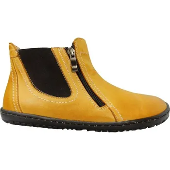 Dámská fitness obuv Dámská kotníčková barefoot obuv na zip DELOS žlutá 38