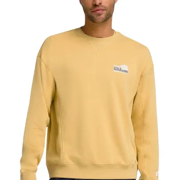 Pánská mikina Wilson M Parkside Crew Golden Oblečení pánské: XL
