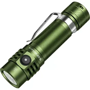 Klasická malá EDC svítilna Sofirn SC18 zelená, 1800 lumenů, bez akumulátoru (kvalitní baterka od firmy Sofirn)