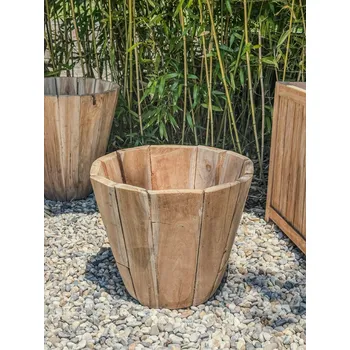 Obal na květináč Teakový obal na květiny