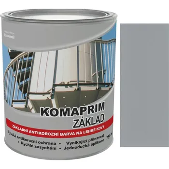 barva na kov Hammerite Komaprim základ Šedý 0,75L - antioxidační barva přímo na pozink a železo
