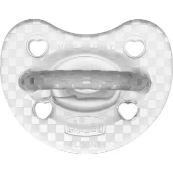 dudlíky CHICCO Dudlík Physio Luxe celosilikonový 16-36m crystal 2 ks