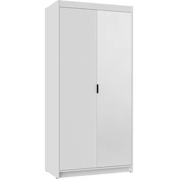 Šatní skříň Skříň TEKEN 2D se zrcadlem, bílá + vyzvednutí ZDARMA