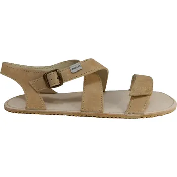 Dámské sandále Barefoot kožené sandály s křížením v nártu JAMI - navrhněte si hnědá - 02, podešev C, KS4, stélka S1