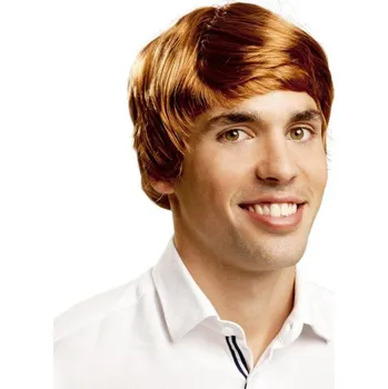 Karnevalová paruka Paruka Šedesátá léta hnědá VI01365x