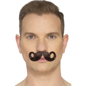 Karnevalový kostým Knír Imperial hnědý SF49641x