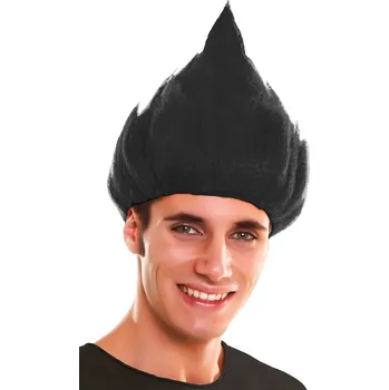 Karnevalová paruka Paruka Troll černá VI03821x