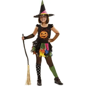 Karnevalový kostým Dětský kostým Čarodějnice VI02258x Pro věk (roků) 5-6