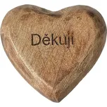 Pro Háčkování Dekorační dřevěné srdíčko děkuji