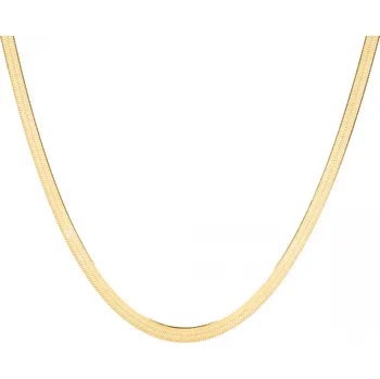 Náhrdelník ANNA PERLY Moderní náhrdelník z pozlaceného stříbra v hadovitém designu