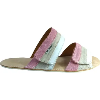 Dámské sandále Barefoot kožené nazouváky LUCANIA - navrhněte si kombinace barev - 10/L13/L16, podešev C, MS4