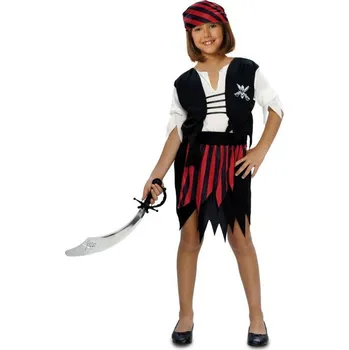 Karnevalový kostým Dětský kostým Pirátka VI00596x Pro věk (roků) 3-4
