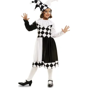 Karnevalový kostým Dětský kostým Harlequin-ka VI02216x Pro věk (roků) 5-6
