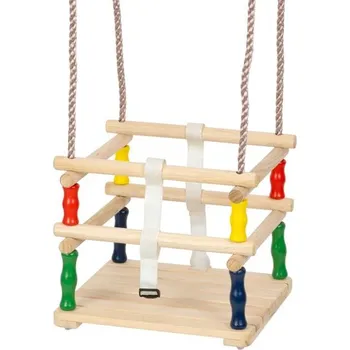 Dětská houpačka STREND PRO Dětská dřevěná houpačka LEQ HANAKO