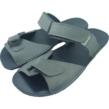 Dámské sandále Barefoot UNI minimalistické kožené nazouváky LOSI šedá 41