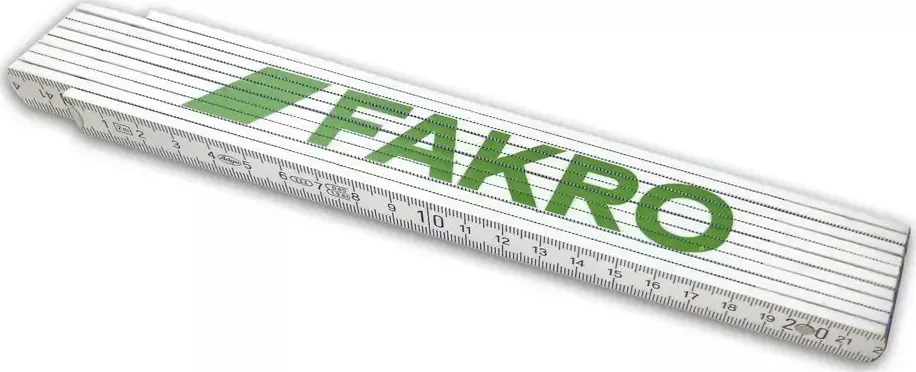 Dřevěný skládací metr 2 m FAKRO