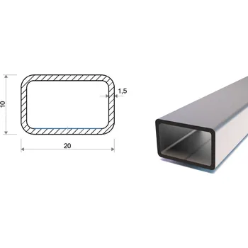 Stavební profil Jekl 20x10x1,5