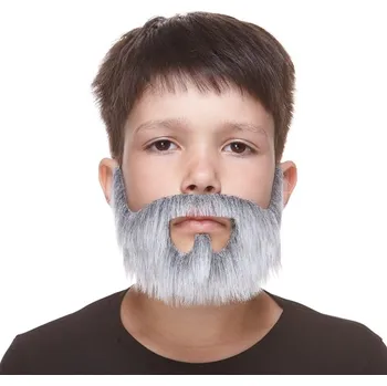 Karnevalový kostým Dětský plnovous šedý VI08918x