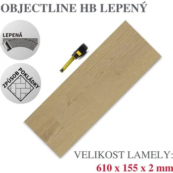 vinylová podlaha Vinylová podlaha DP 9783 Dub pobřežní pískový Varianta: Objectline HB (Rybí kost) lepený