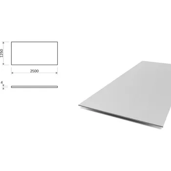 Plech Hliníkový plech 1,25x2,5 m, tloušťka 4 mm (EN 5754) H111