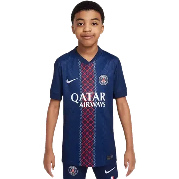 Míčový sport Dětský domácí fotbalový dres Nike PSG 25/26 modrý krátký rukáv