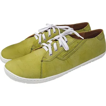 Dámské tenisky Dámské kožené barefoot tenisky HEATHER zelená 38