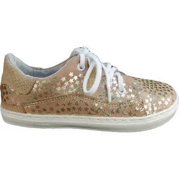 Dámská fitness obuv Dětské barefoot tenisky PINE růžová se zlatými hvězdami 27