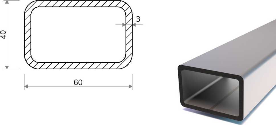 Jekl 60x40x3