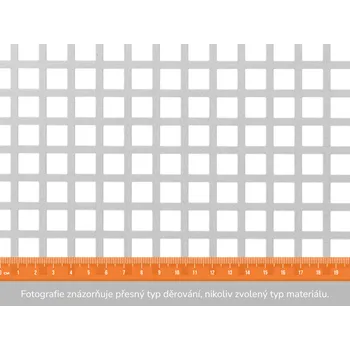 Plech Děrovaný plech QG 10-14 - 1x2 m, tloušťka 1,5 mm